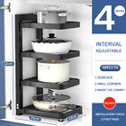 4-layer adjustable heavy-duty cabinet pot rack, storage rack under sink