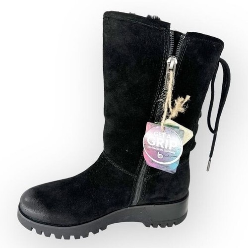 Bionica NIB Canita Black Suede Sherpa-Lined Waterproof Boot - size 7 All-Weather - Picture 7 of 11