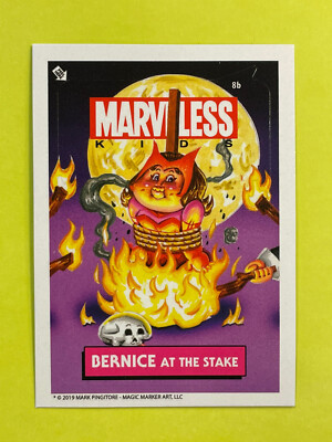Bernice Stake 8b Sticker Card 2019 Marveless Kids Marvel GPK Parody ...