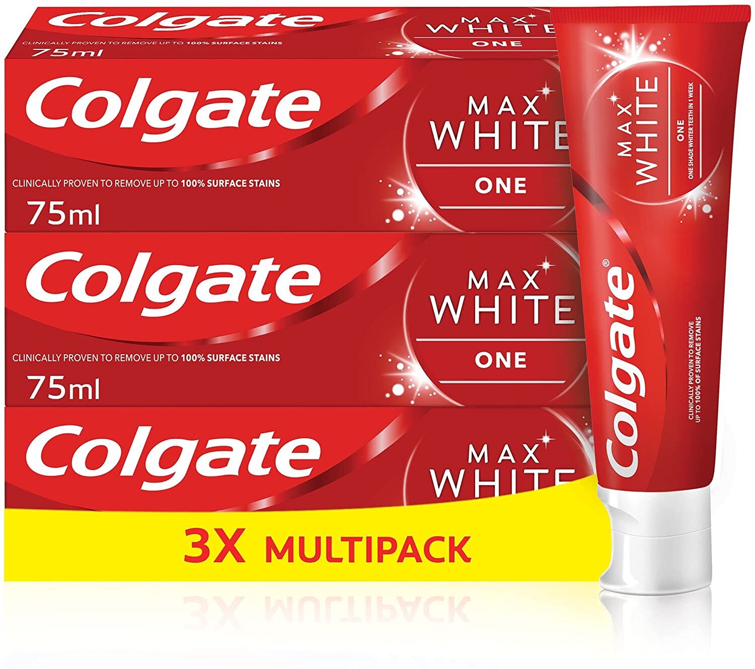 Colgate Max Clean gommage microbille dentifrice triple action blancheur et haleine fraîche