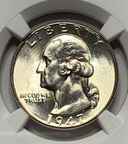 1947-D 25c Washington Quarter NGC MS67** BLAST WHITE MONSTER**XQKKE6003