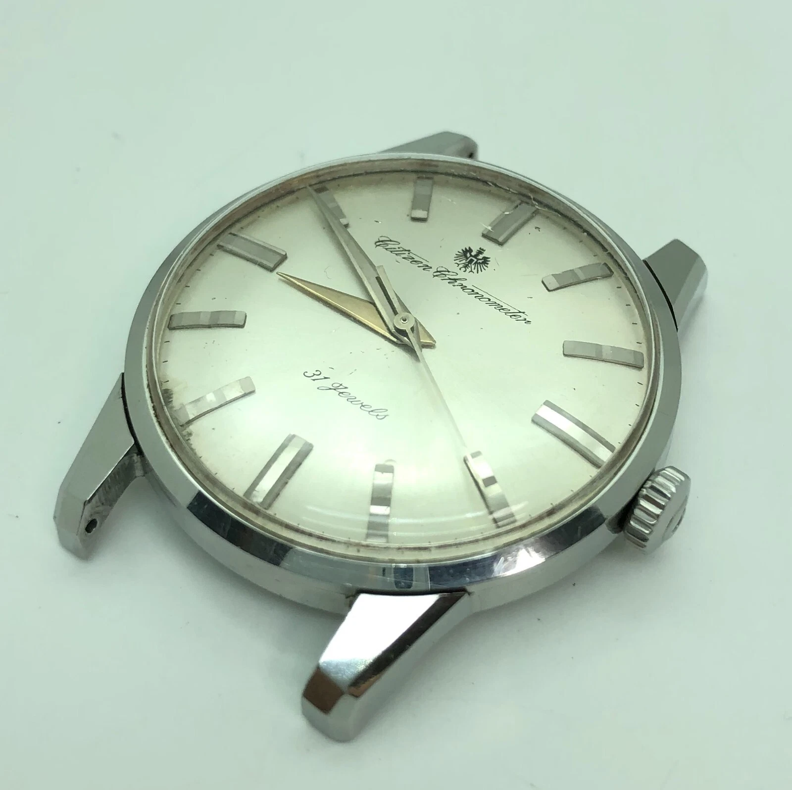 [w1149] CITIZEN CR1507051 CHRONOMETER Cal.0401 31J Hand winging Working VG
Opens in a new window or