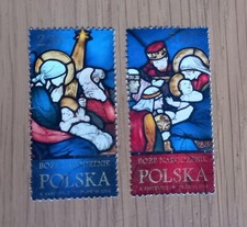Complete Poland / Polska used stamp set: 2014 Christmas