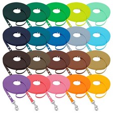 Hundeleine Biothane Schleppleine 12mm mit Handschlaufe in 30 Farben Leine Hunde