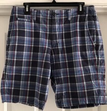 Gap Mens Cotton Plaid Shorts LNC Sz 31