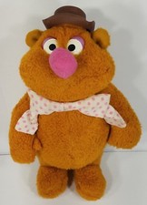 RARE Jim Henson  Associates Fozzie Doll 13 in stuffed plush Fisher-Price 1976