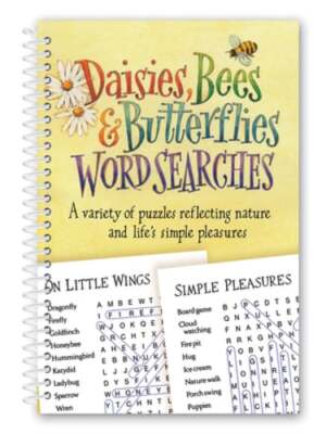 Daisies, Bees & Butterflies Word Searches by Product Concept Editors: New