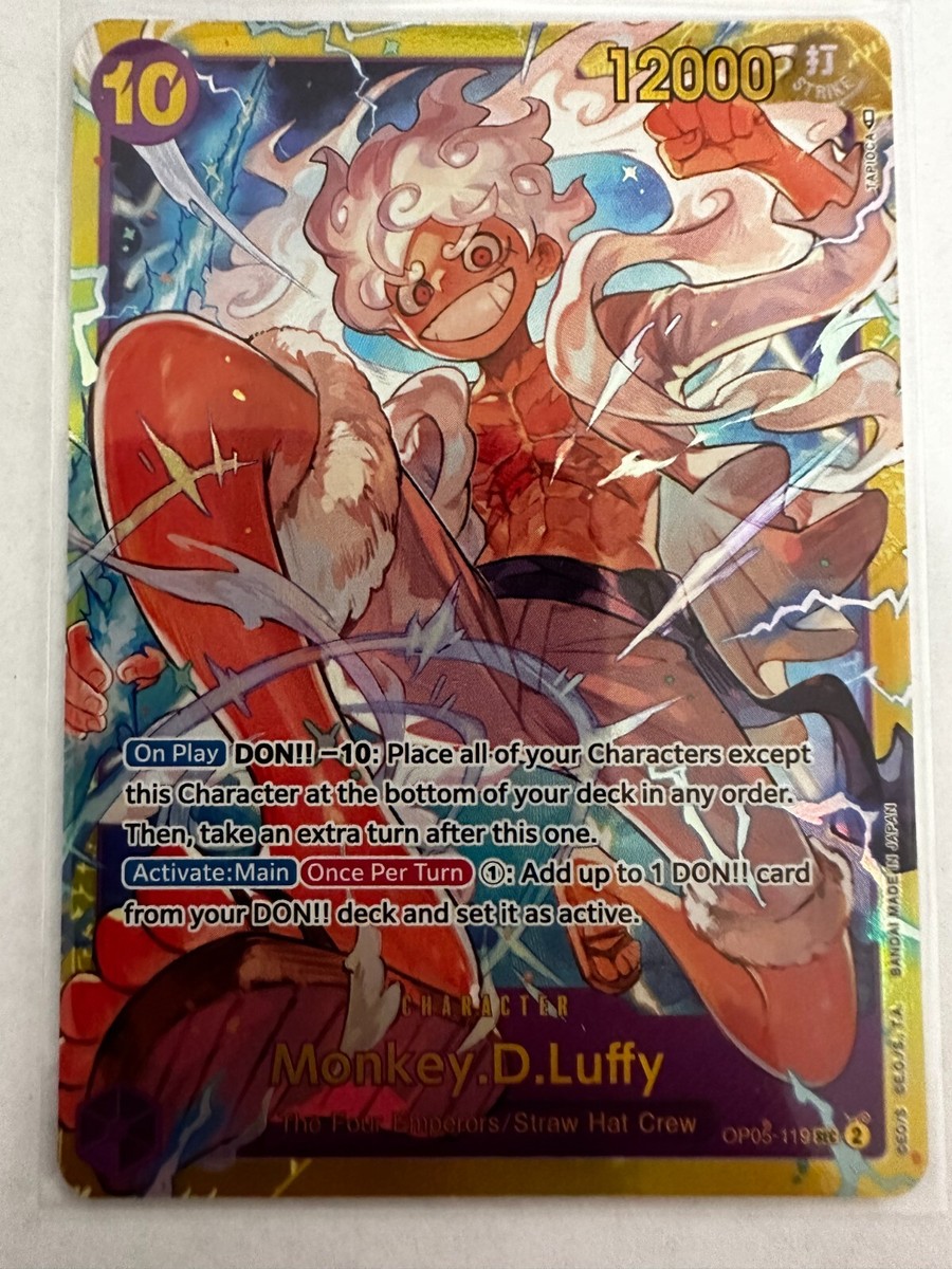 Monkey D Luffy OP05-119 SEC ONE PIECE Card Game OP-05