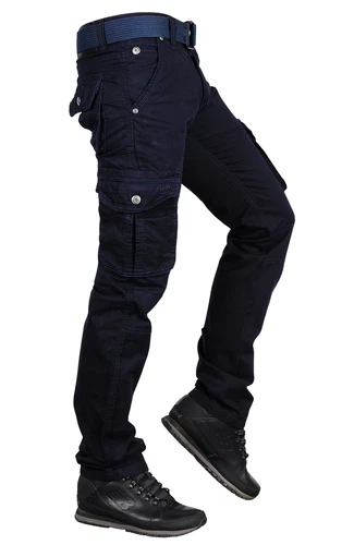 2025 Herren Camouflage Army Hose Freizeit Baumwoll Pants Cargohose mit Gürtel-DE - Bild 31 von 55