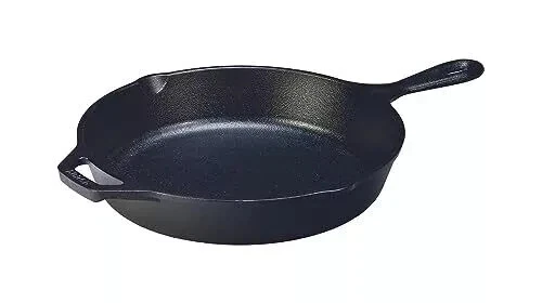 Lodge 10.25 Inch Cast Iron Pre-Seasoned Skillet – Signature Inch, Black