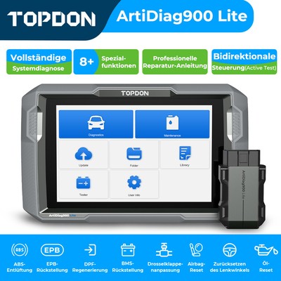  TOPDON Artidiag900 Lite Profi KFZ OBD2 Diagnosegerät Auto Scanner Alle System