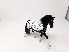 Vintage 1996 Empire Inc, Grand Champion Black 17cms Horse with Painted Blanket