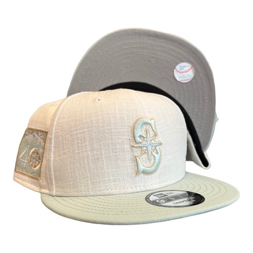 New Era Seattle Mariners Minty Breeze 9FIFTY Snapback Hat 40th Year Side Patch - Picture 7 of 7