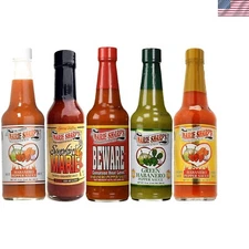 Hot Sauce 5 Pack Variety Gift Set - BIG 10 oz..