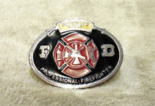 Vintage Professional Firefighter Belt Buckle America Best FD P1 
