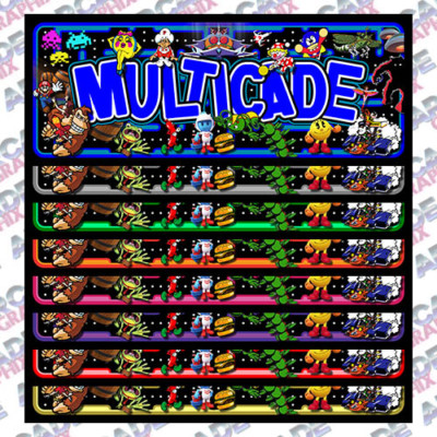 Multicade Maze Series Arcade Cabinet Game Graphic Artwork Marquee