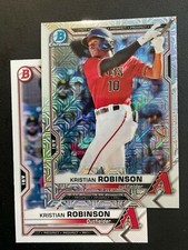 Kristian Robinson 2021 Bowman Chrome Mojo Refractor BCP-136 w/Base Card