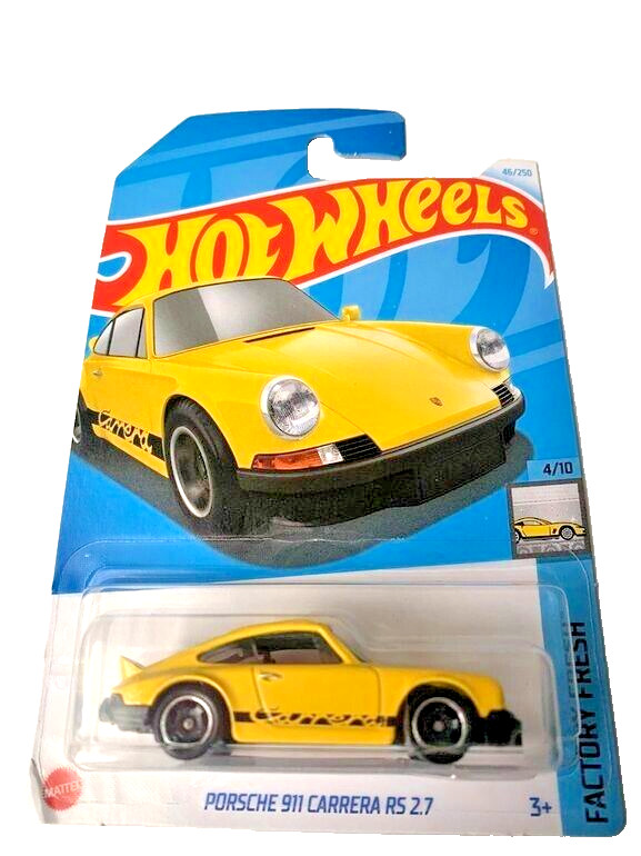 HOT WHEELS 2024 PORSCHE 911 CARRERA RS 2.7 BRIGHT YELLOW 46/250 HTC49 SEALED