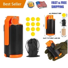 Tactical Toy Grenade for Indoor/Outdoor CS Battles - Includes 10 Foam Balls