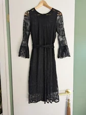 JUST IN CASE Niche European brand from Belgium Size XS Black Lace Goth