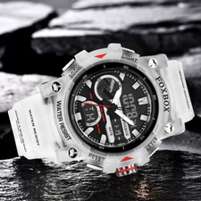 Mens Military Watch Waterproof Quartz Analog Digital Sports Diver Wrist Watches