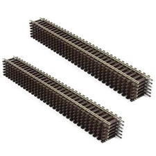 Evemodel HO Scale Code 100 9" Straight Track Copper-Nickel Rail with Joiner