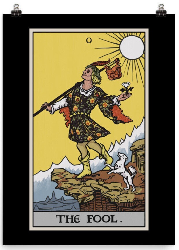 The Fool Tarot Card Poster Revival Tarot Major Arcana
