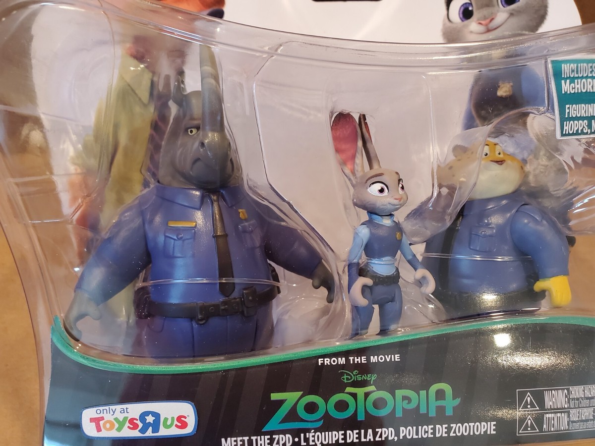 Disney ZOOTOPIA 3 Figure packJudy Hopps, Officer McHorn