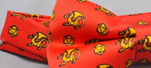 Dungeons and Dragons Black Tie Geek Bowtie - Picture 2 of 6