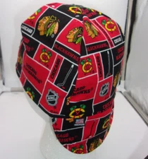 Chicago Black SQ Hawks Custom made Welding cap