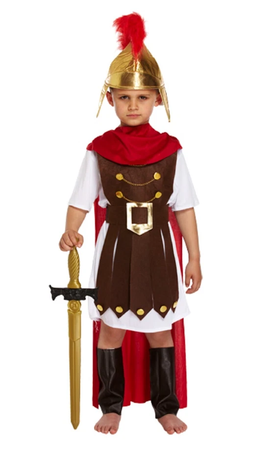 Disfraces de fantasía del Imperio Romano para niños Emperador Diosa Solader General Foto 3 de 4