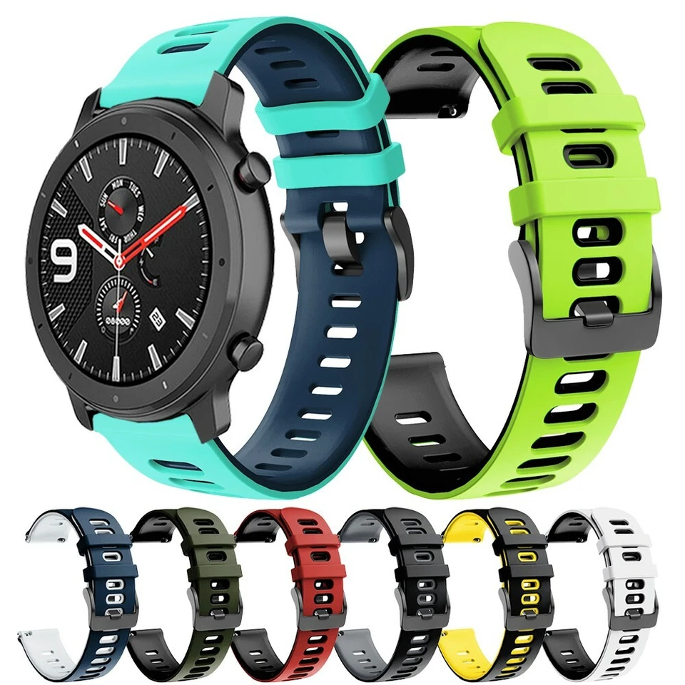 Correa De Silicona Para Smartwatch - Samsung Xiaomi Huawei Garmin Polar 20/22 mm - Imagen 2 de 4