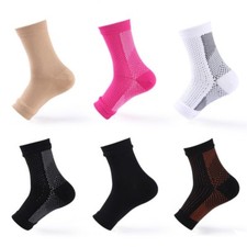 Ankle Sleeve Compression Sock Support Plantar Fasciitis Heel Pain Relief Lot