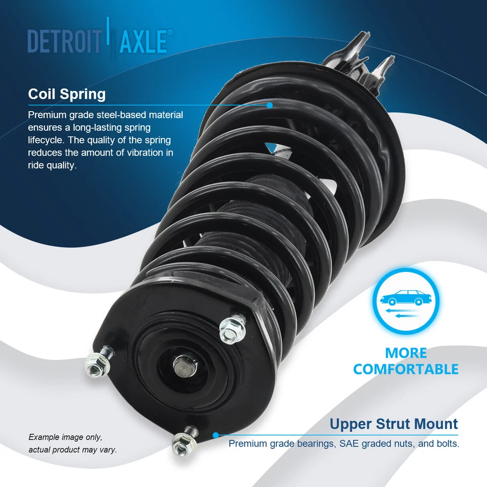 Puntales delanteros y traseros con eslabones de barra estabilizadora de resorte helicoidal para Toyota Camry 1992-1996 Foto 3 de 4