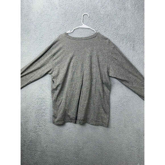 Polo Ralph Lauren uomo grande grigia 100% cotone pony girocollo manica lunga t shirt