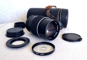 Vintage Telephoto Portrait Macro Bokeh Lens 135mm 2.8 Kit for Canon EOS EF DSLR