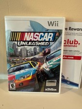 NASCAR Unleashed Nintendo Wii Game Complete CIB Manual Insert Untested 2011