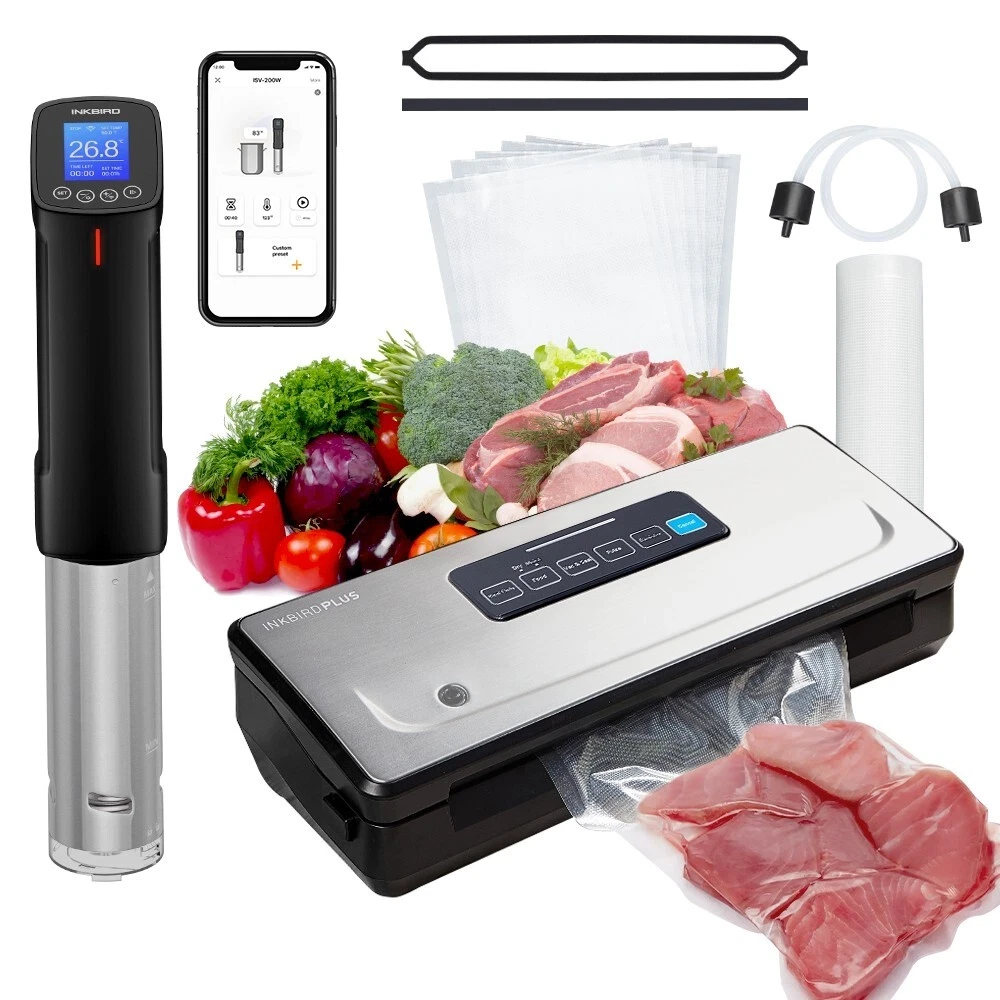INKBIRD WiFi Sous Vide Precision Cooker Vacuum Sealer Machine Food Saver Storage
Opens in a new wind