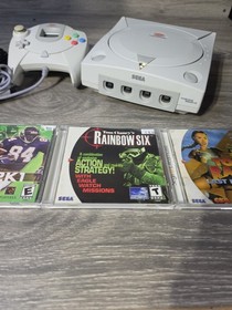 SEGA HKT-3020 Dreamcast  Home Console Bundle W/ Controller, Cords & 4 Games 🎮 