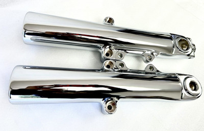 Harley fork sliders chrome Road Glide Touring CVO 2014-2022 Oem Sale ROAD GLIDE