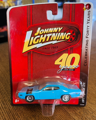 2010 Johnny Lightning 40 Years R8 1971 Plymouth GTX in Blue | eBay