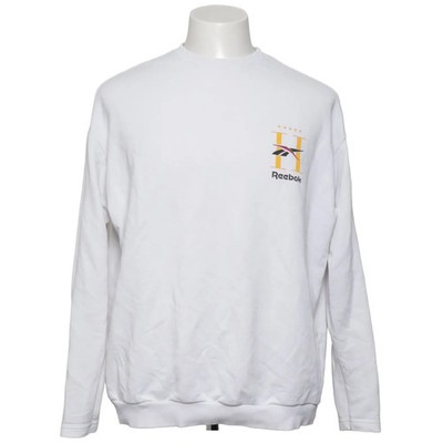 Reebok, Sweatshirt, Größe: 42/44, Weiß, Baumwolle/Elasthan/Polyester, Print #J89