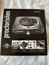 Proctor Silex 5,5" Stal nierdzewna Czarna płyta grzewcza Patelnia Garnek Pojedynczy palnik 34105