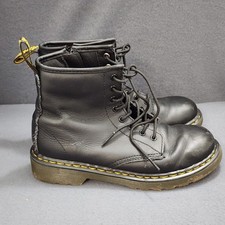 Dr. Martens Doc AirWair Combat Boots Youth Junior Kids Size 3 Black 1460 J Goth