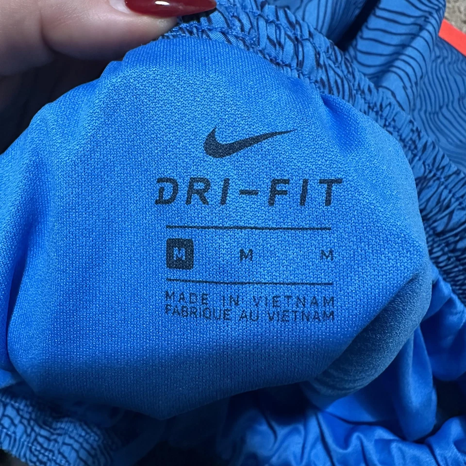 Nike Shorts Women’s Medium Blue Dri-Fit 3 Inch Lined Running Athletic Track - Image 3 of 4