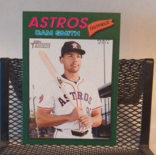 2026 topps heritage cam smith houston astros dark green border baseball mlb #69