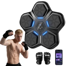 Music Boxing Machine, Interactive Punching Trainer Bluetooth Boxing Training Pad