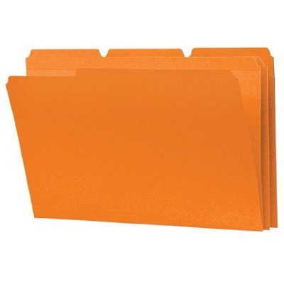 Smead SMD17534 Orange File Folders Legal 8.5''x14'' 0.75'' Exp