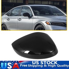 GLOSS BLACK REPLACEMENT RIGHT SIDE MIRROR COVER CAPS FOR 2022~2026 HONDA CIVIC