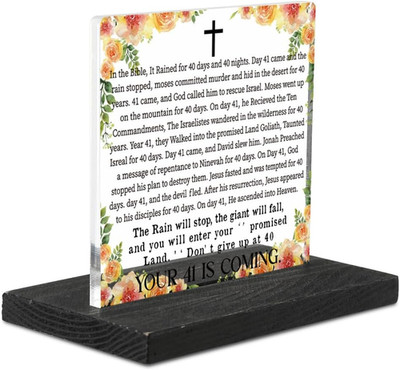 Your 41 is Coming Sign, Christian Hard Times Gifts for Women, Gifts for Tough Ti
